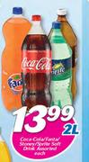 Coca-Cola/Fanta/Stoney/Sprite Soft Drink Assorted-2Ltr Each