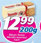 Bakers Tennis Biscuits Assorted-200g Each