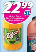 Fusion Dairy Blend Concentrate Assorted-5Ltr Each