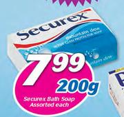 Securex Bath Soap Assorted-200g Each