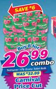 Twinsaver 1 Ply Econo Toilet Rolls-For 8