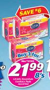 Lil-Lets Essentials Sanitary Pads Assorted-3 x 8's