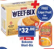 Bokomo Weet-Bix 900g+Liqui Fruit Can 330ml Free