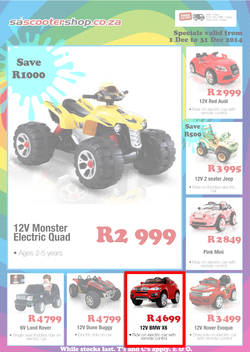 SA Scooter Shop - Kid Cars (1 Dec - 31 Dec 2014), page 1