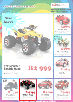 SA Scooter Shop - Kid Cars (1 Dec - 31 Dec 2014), page 1