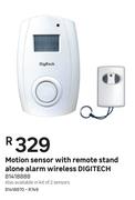 Digitech Motion Sensor With Remote Stand Alone Alarm Wireless Kit Of  2 Sensors