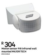 Major Tech Wall Mounted PIR Infrared Motion Sensor