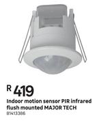 Major Tech Indoor Motion Sensor PIR Infrared (Flush Mounted)