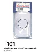 Bomb Sound Outdoor Siren 12V DC 