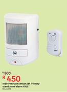 Yale Indoor Motion Sensor Pet Friendly Stand Alone Alarm