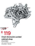 Chain 6mmx2m Carded Cabinet Shop