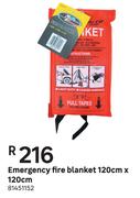 Emergency Fire Blanket 120cm x 120cm
