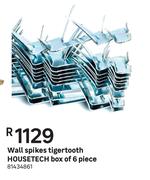 Housetech Wall Spike Tigertooth Box Of 6 Piece
