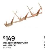 Housetech Wall Spike Stingray 2mm