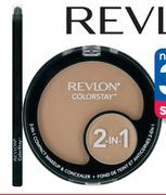 Revlon Color Stay 2 In 1 Compact Makeup And Color Stay Eyeliner