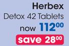 Herbex Detox 42 Tablets-Each