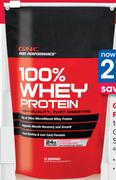 GNC Pro Performance 100% Whey Protein Chocolate, Vanilla Or Strawberry-494g