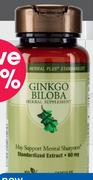 GNC Herbal Plus Ginkgo Biloba 100 Capsules-Per Pack