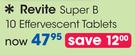 Revite Super B 10 Effervescent Tablets-Per Pack