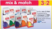Vital Supplements(Excluding Health Foods, Voost & Teas)-Per Pack