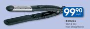 Clicks Wet & Dry Hair Straightener
