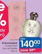 Enchanted Crystal Rose Eau De Toilette-100ml Each