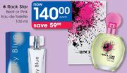Rock Star Beat Or Pink Eau De Toilette-100ml Each