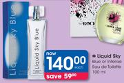 Liquid Sky Blue Or Intense Eau De Toilette-100ml Each