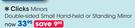 Clicks Mirrors Double-Sided Small Hand-Held Or Standing Mirror-Each