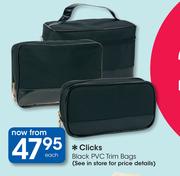 Clicks Black PVC Trim Bags-Each