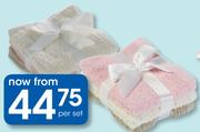 Clicks 3-Piece Guest Towel Set