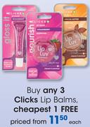 Clicks Lip Balms-Each