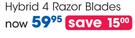 Bic Hybrid 4 Razor Blades-Per Pack