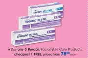 Benzac Facial Skin Care Products-Each