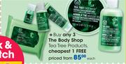 The Body Shop Tea Tree Products-Each