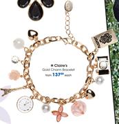 Claire's Gold Charm Bracelet-Each