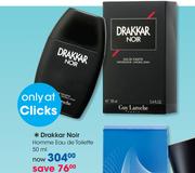 Drakkar Noir Homme Eau de Toilette-50ml Each