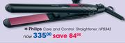 Philips Care and Control Straightener HP8343