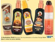 Australian Gold Bronzers, Tan Accelerators Or Sunless Range