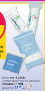 Clicks Cotton Wool Pads Or Ear Buds-Each