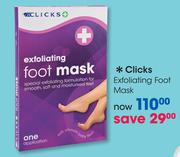 Clicks Exfoliating Foot Mask