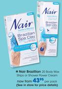 Nail Brazillian 20 Body Wax Strips Or Shower Power Cream-Per Pack