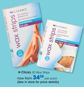 Clicks 20 Wax Strips-Per Pack