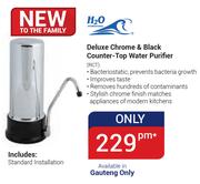H2O Deluxe Chrome & Black Counter Top Water Purifier RCT (Gauteng Only)
