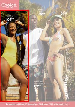 Choice Clothing : Summer Starts Here (25 September - 09 October 2023), page 1