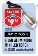 Dixon 6 LED Aluminium Mini LED Torch AT2996