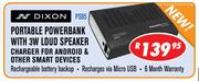Dixon Portable Powerbank With 3W Loud Speaker PS95