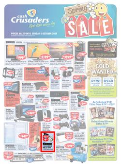 Cash Crusaders : Spring Sale (17 Sep - 5 Oct 2014), page 1