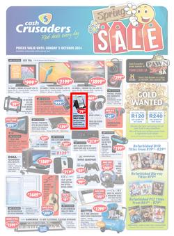 Cash Crusaders : Spring Sale (17 Sep - 5 Oct 2014), page 1