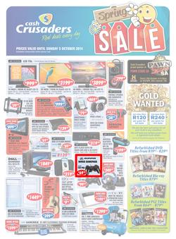 Cash Crusaders : Spring Sale (17 Sep - 5 Oct 2014), page 1